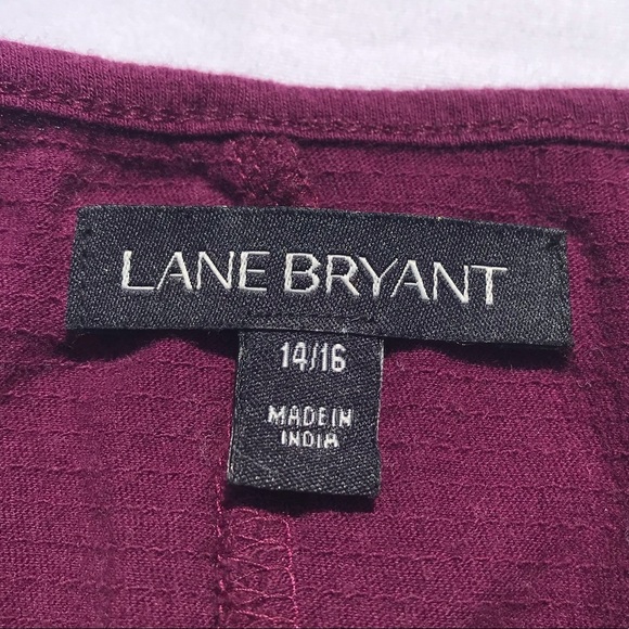 Lane Bryant Floral Embroidered Blouse Purple 14/16 - Picture 7 of 10